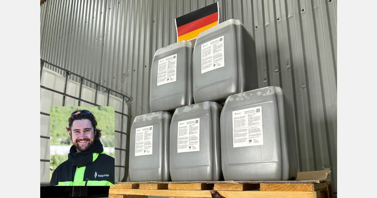 Kelpinor achieves first commercial export of cultivated seaweed biostimulant to Europe