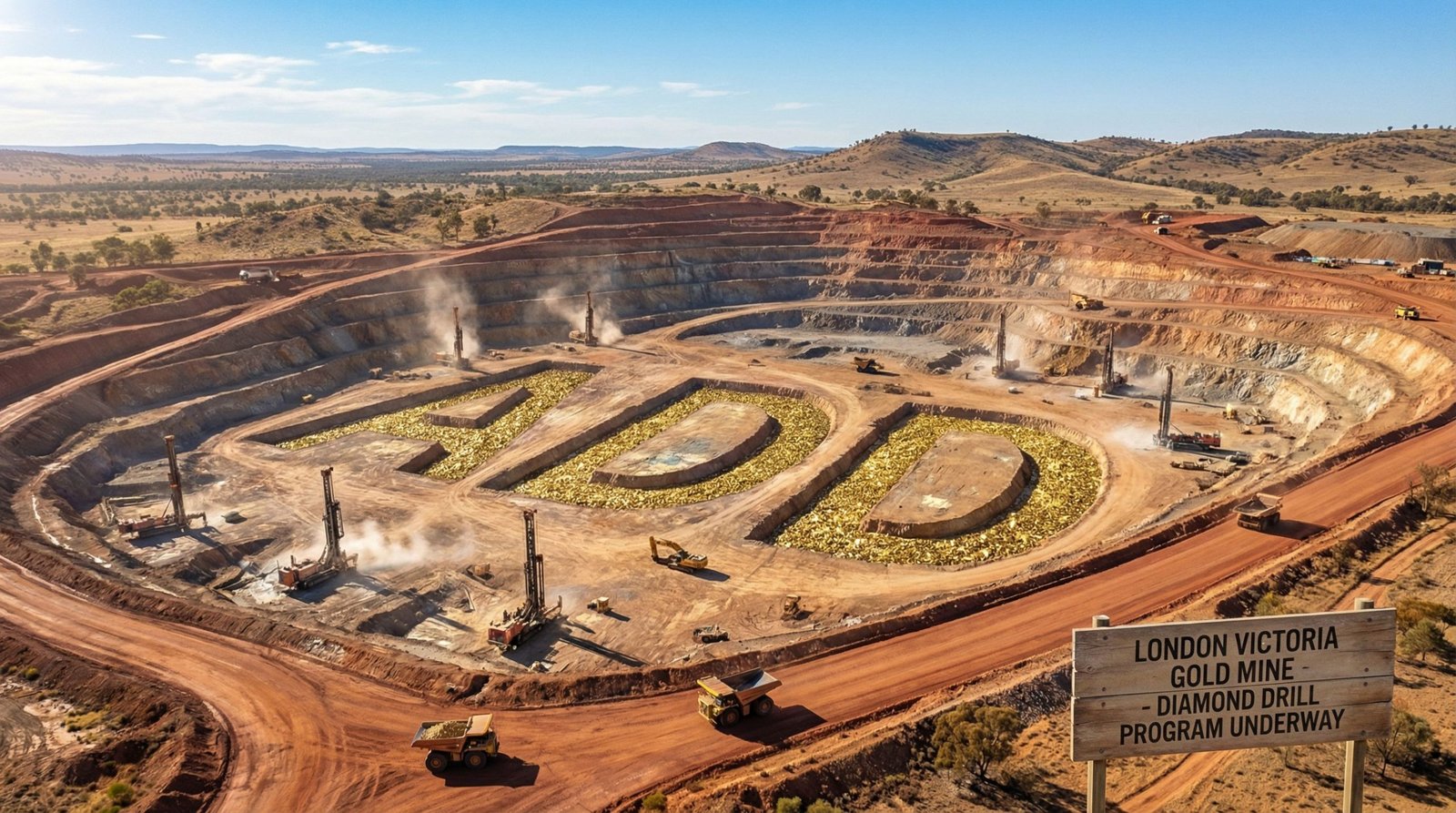 Adavale Resources Ltd-ADD-London Victoria gold mine excavation scene.