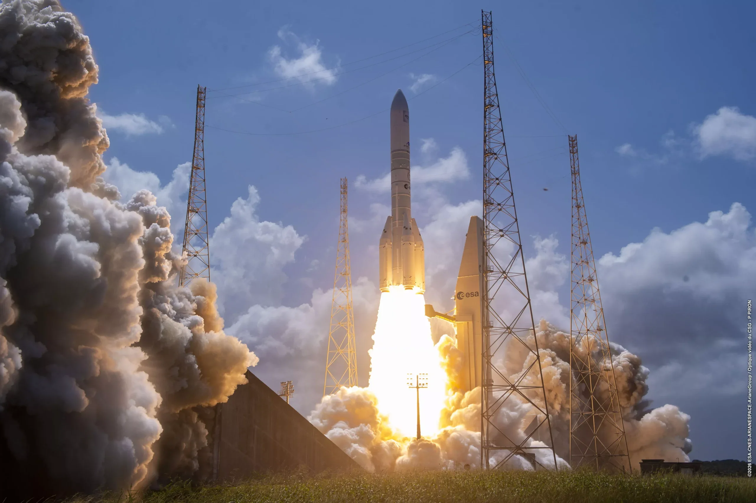 Arianespace Launches 32 Amazon Leo Satellites in First Ariane 64 Mission