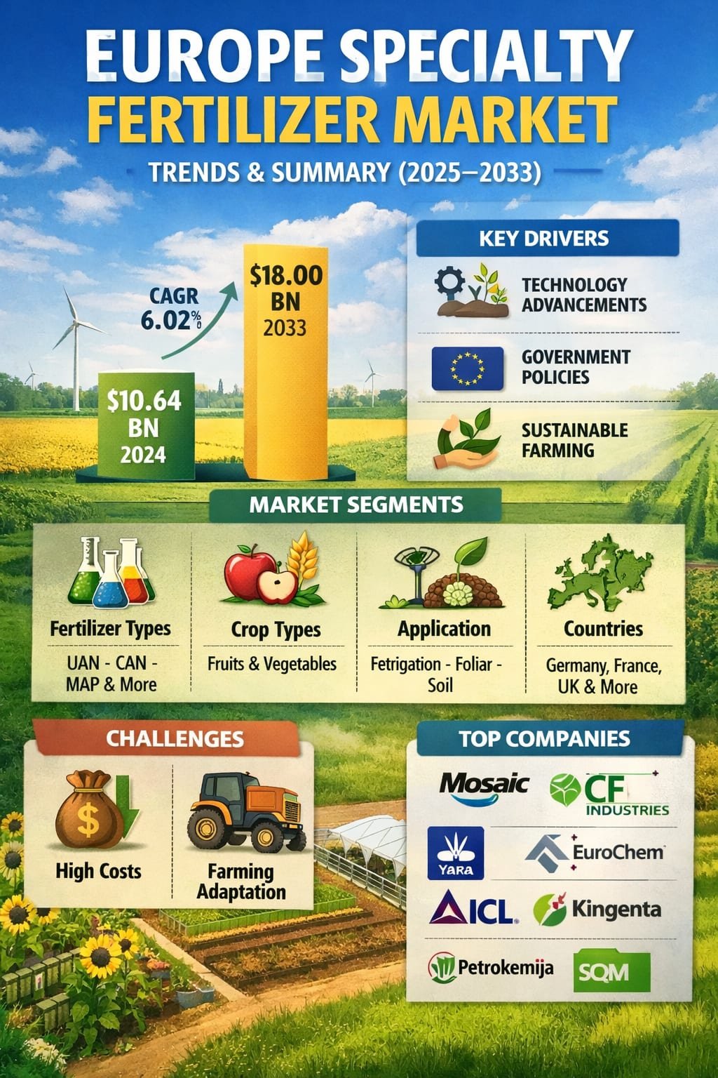 Europe Specialty Fertilizer Market Trends & Summary (2025–2033)