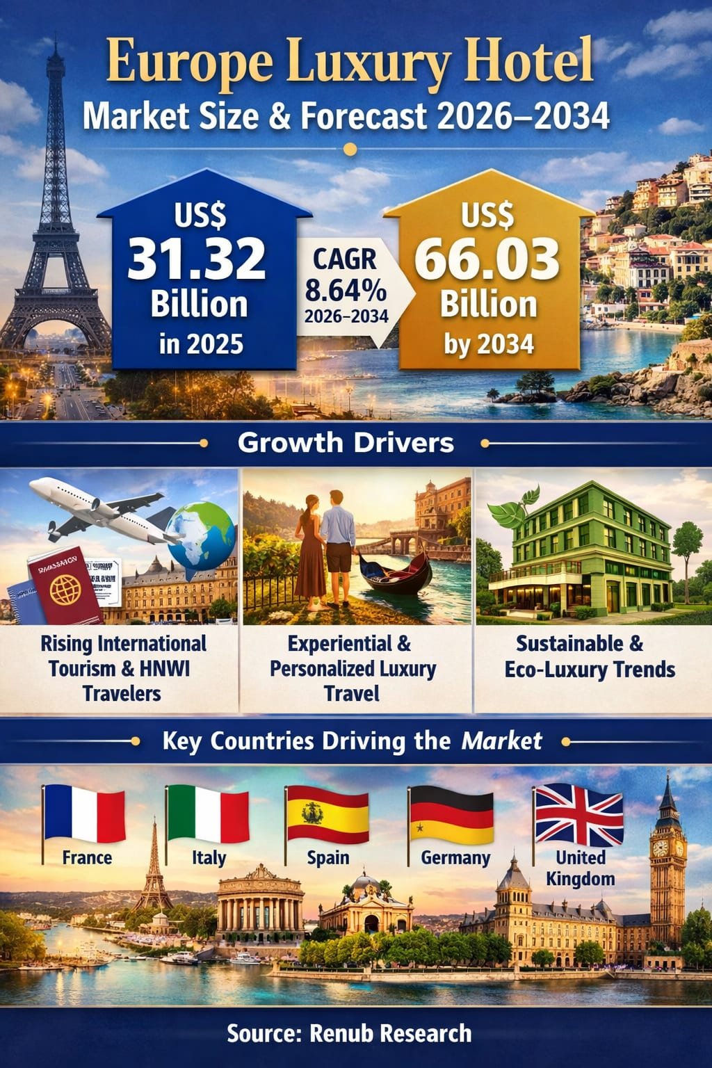 Europe Luxury Hotel Market Size and Forecast 2026–2034