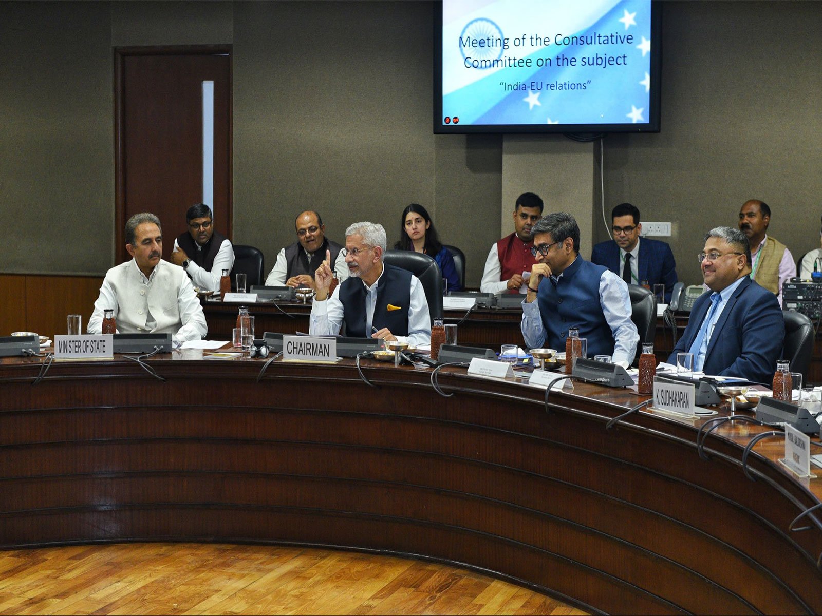 EAM Jaishankar chairs first consultative meeting on India-EU relations (Photo/X@DrSJaishankar)