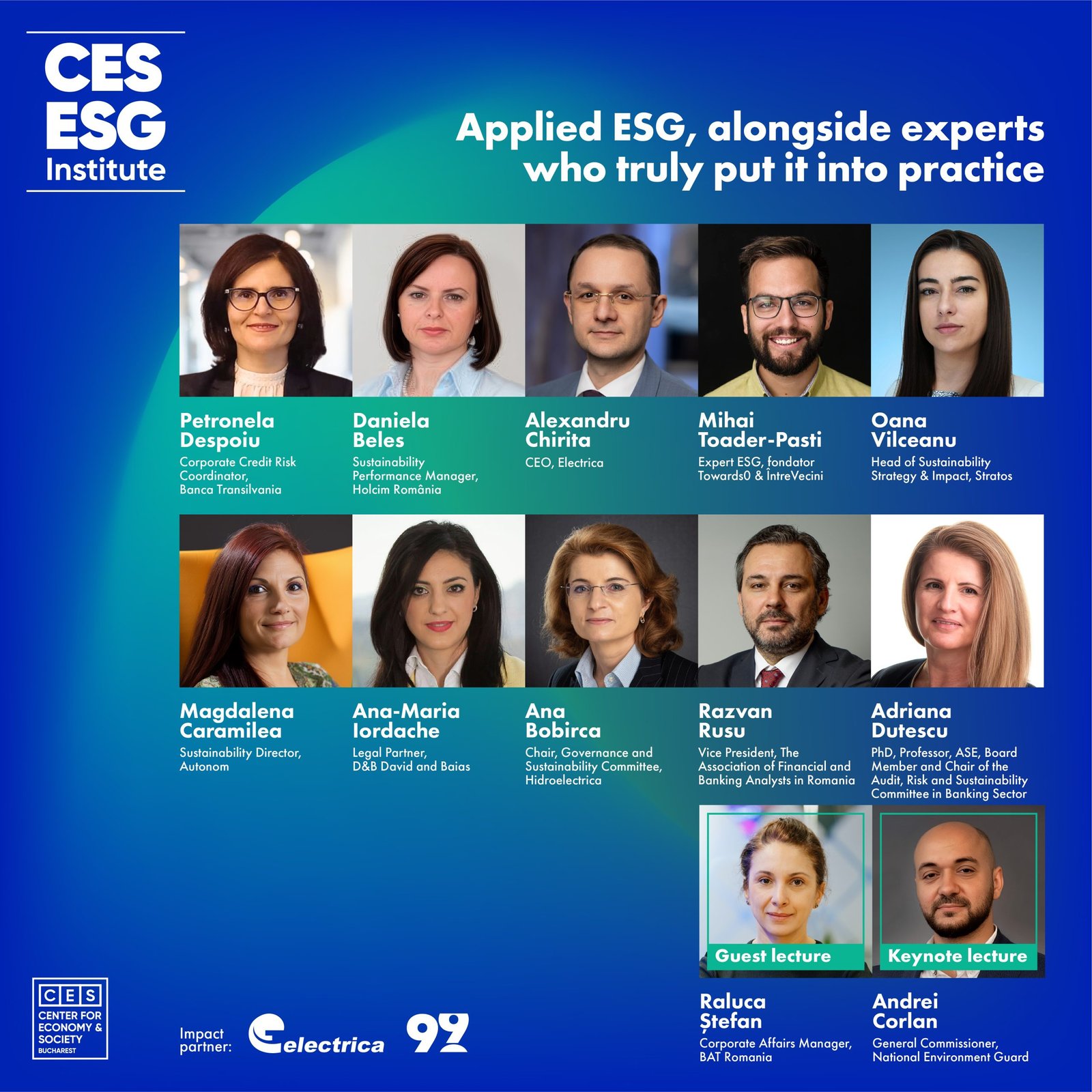 Start at CES ESG Institute: The first 100% private training program in sustainability