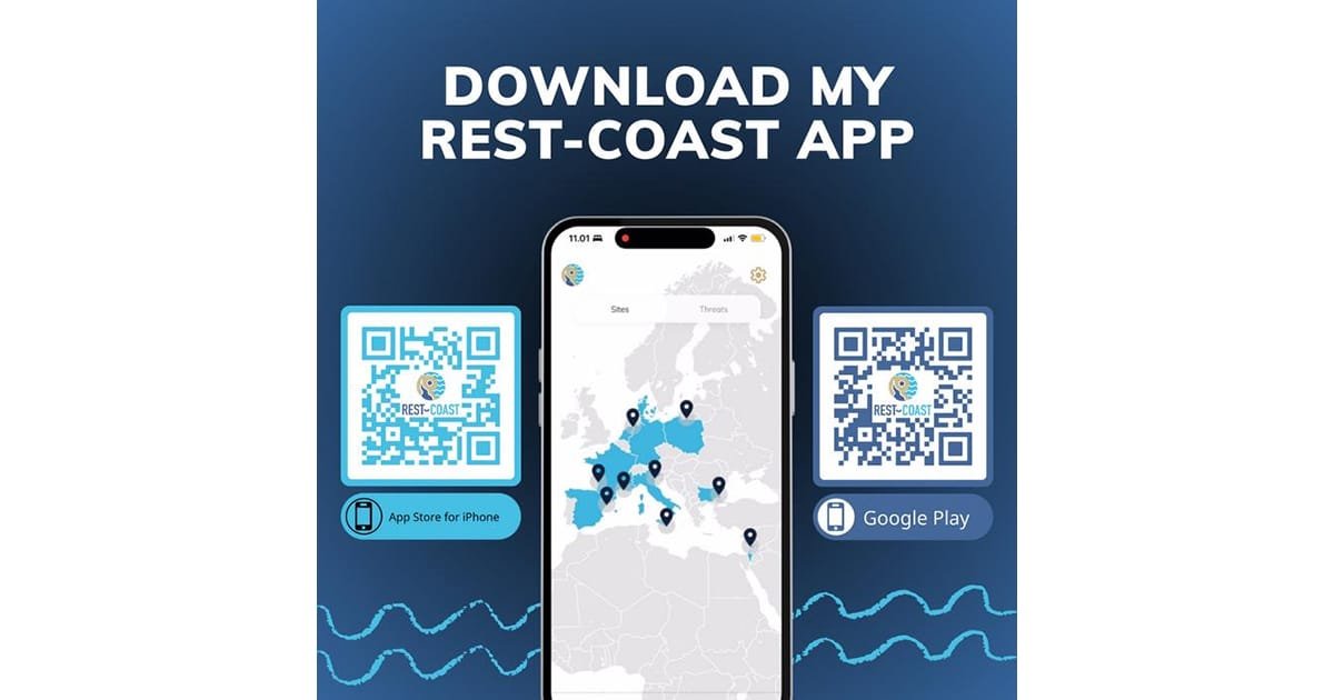 The REST-COAST Project Launches Mobile App to Engage Citizens in Coastal Ecosystem Restoration Across Europe
