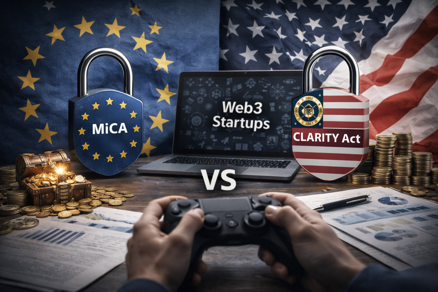 MiCA vs the US CLARITY Act and What They Mean for Web3 Startups