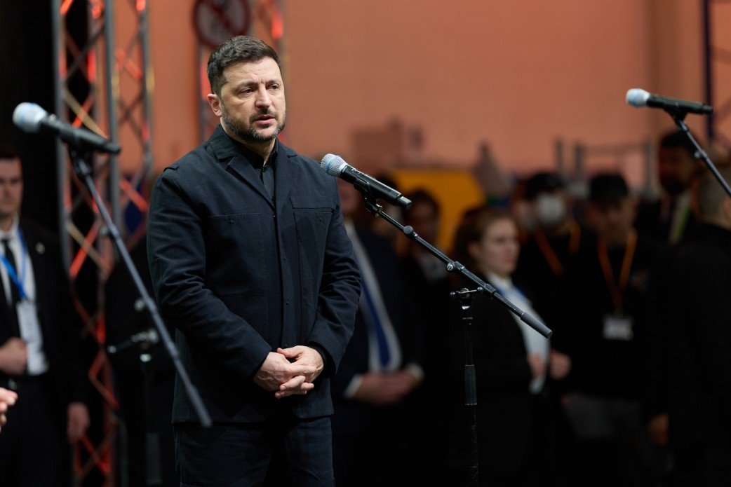 Ukrainian President Volodymyr Zelenskyy in Munich. Photo: Ukrainian President's Office