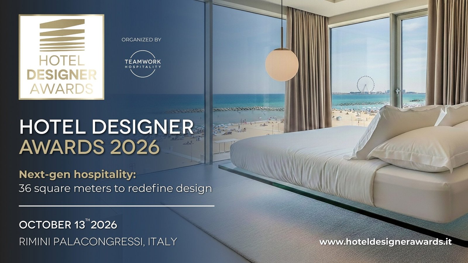 poster for hotel room design competition