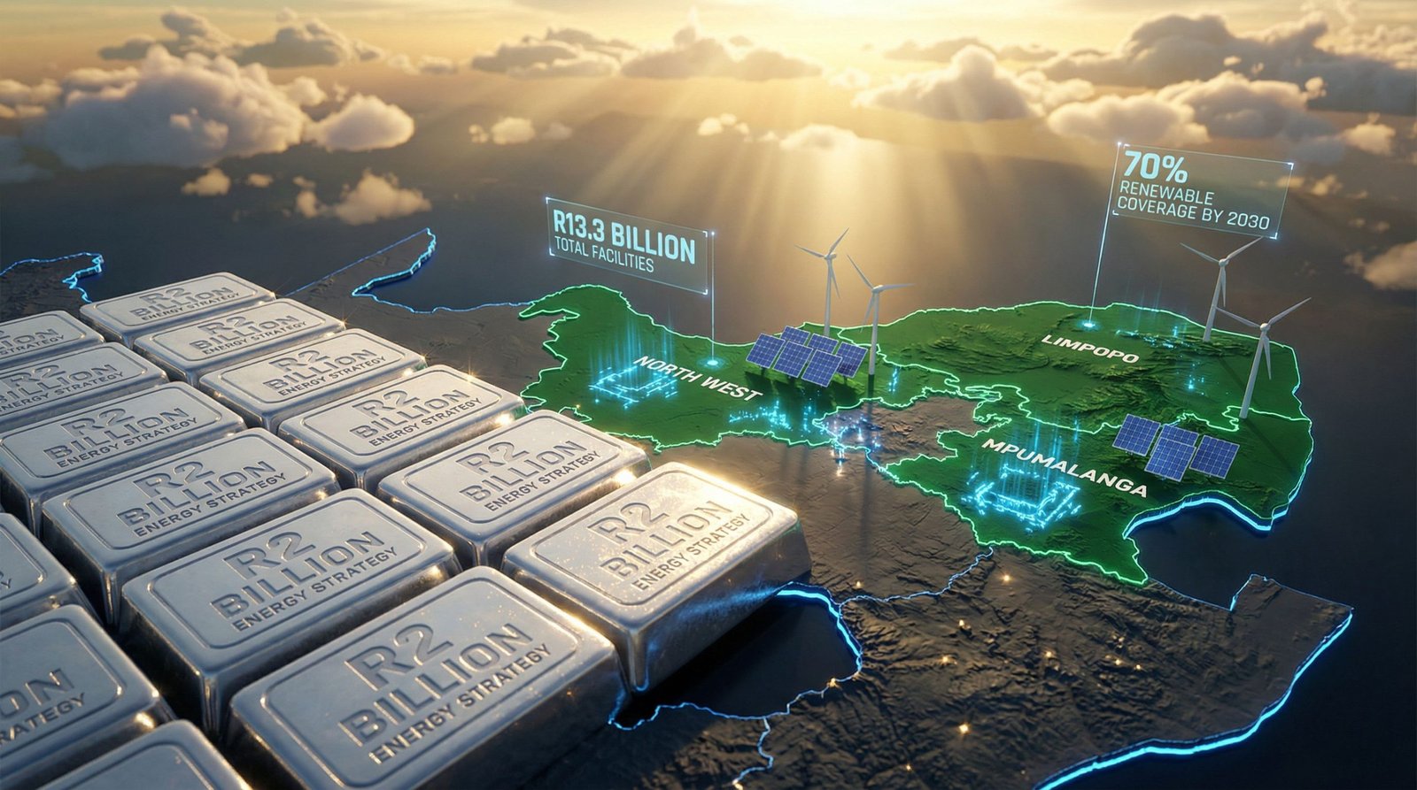 Northam Platinum renewable energy investment map.