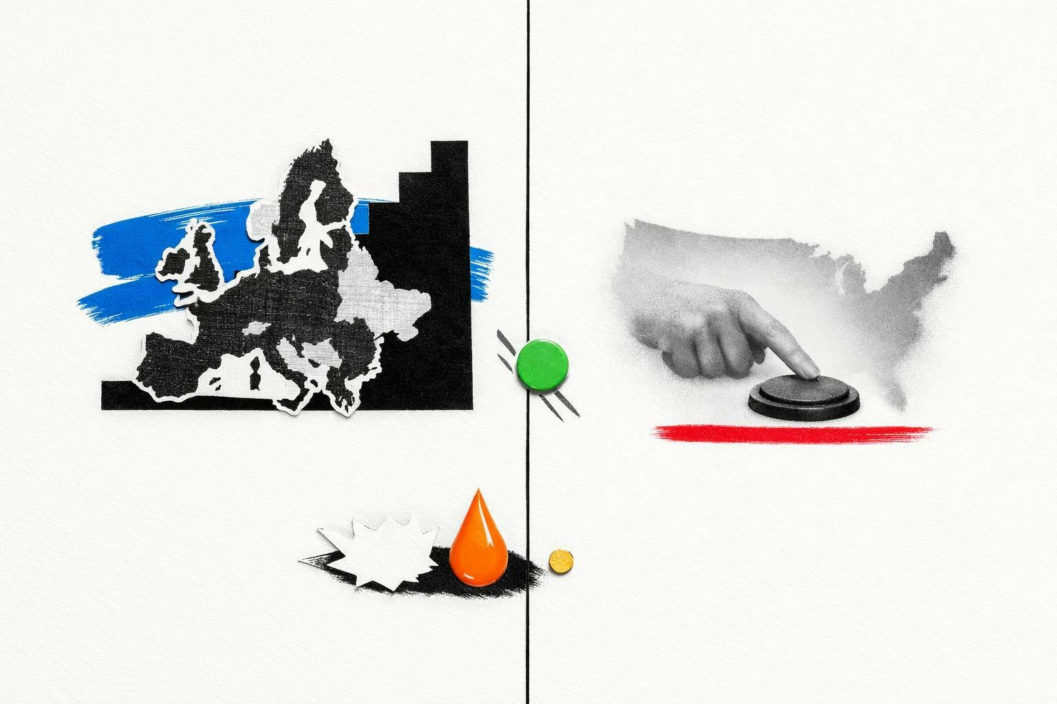 Markets Split As Europe Hits Records And The Fed Stays Put