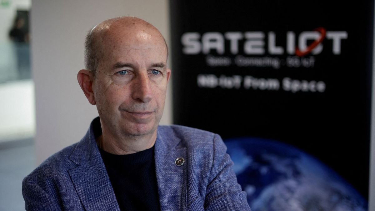 Jaume Sanpera, CEO of Sateliot, looks on during a guided tour for the press at the Aerospace Technology building in Nigran, Spain, on March 6, 2024. (Photo: Reuters)