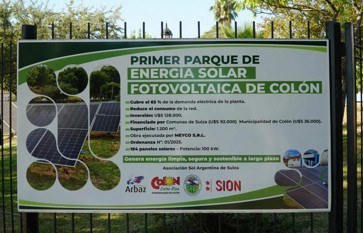 First solar park inaugurated in Colón to strengthen the local clean energy model in Entre Ríos