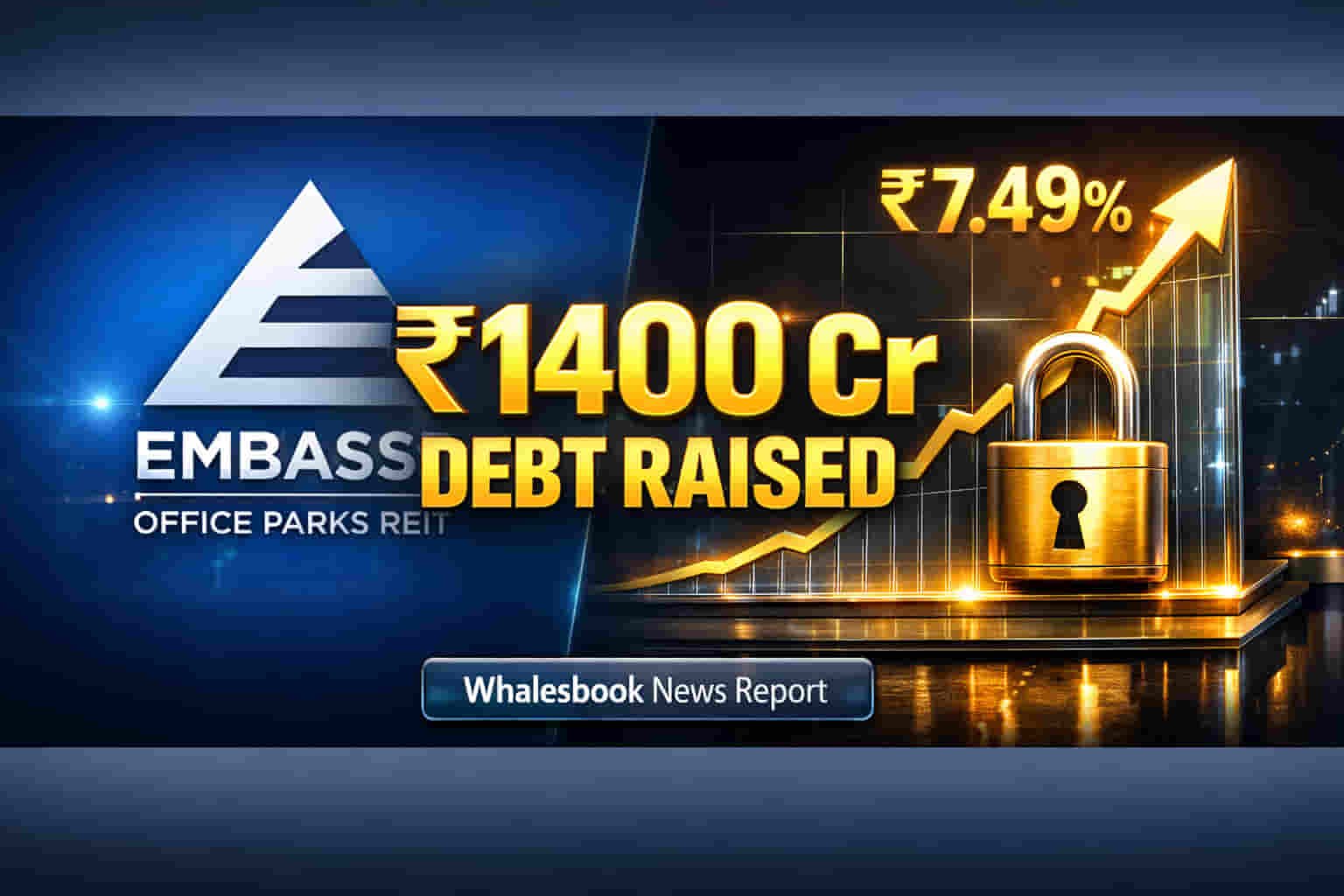 Embassy REIT Raises ₹1,400 Cr Via 10-Year Debentures at 7.49% Coupon