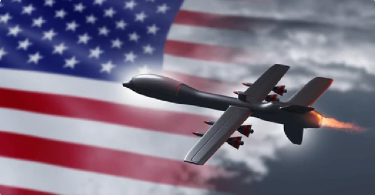USA Flag Drone