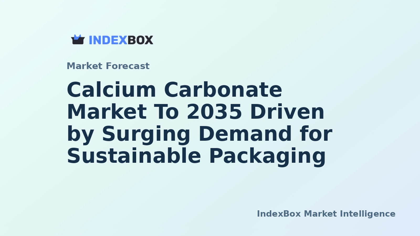 Calcium Carbonate Market To 2035 Fueled by Lightweight Packaging and Construction Demand - News and Statistics
