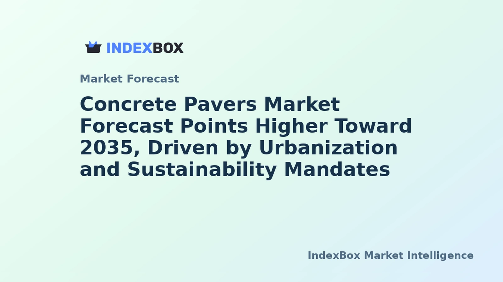 Concrete Pavers Market Analysis and Growth Outlook to 2035: Trends, Drivers, and Regional Forecasts - News and Statistics