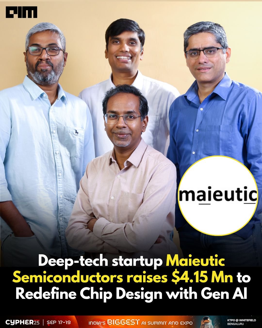 Maieutic Semiconductors raises $4.15M for AI chip design | AIM posted on the topic