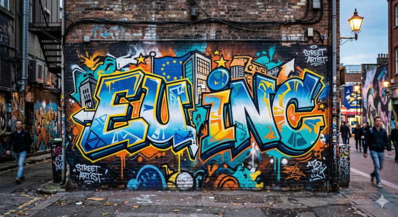 EU Inc Grafiti. © Nano Banana 2 / Trending Topics