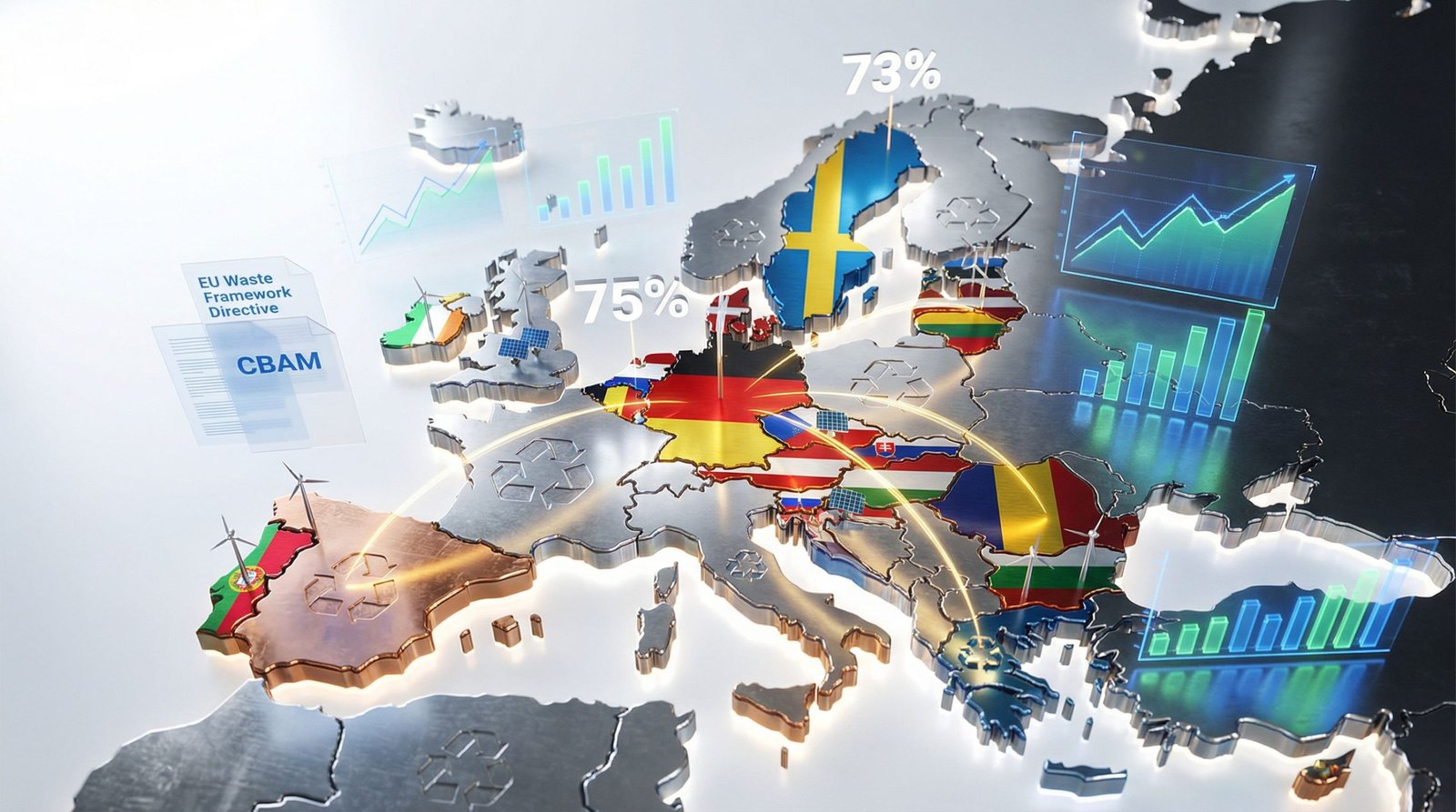 Europe's commitment to sustainability in recycling showcased.