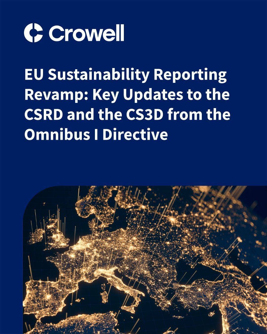 EU Sustainability Reporting Revamp: Key Updates to the CSRD and the CS3D from the Omnibus I Directive