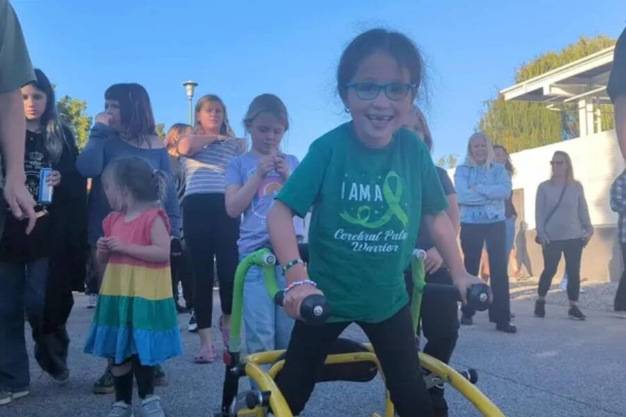 On March 25, Holland Van Gurp will do a fundraising walk to help raise money for an accessible playground at Trout Creek Elementary School. (gofundme.com/f/help-make-hollands-playground-accessible-for-everyone)