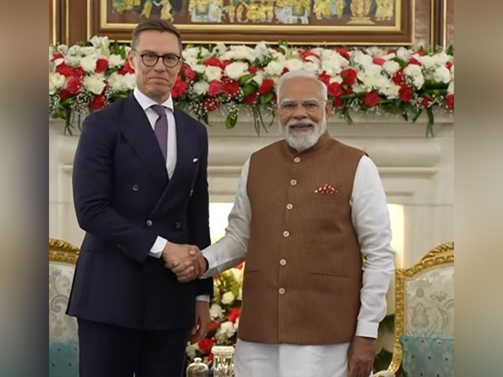 PM Modi holds bilateral meeting with Finland President Stubb at Hyderabad House (Photo/Youtube/NarendraModi)
