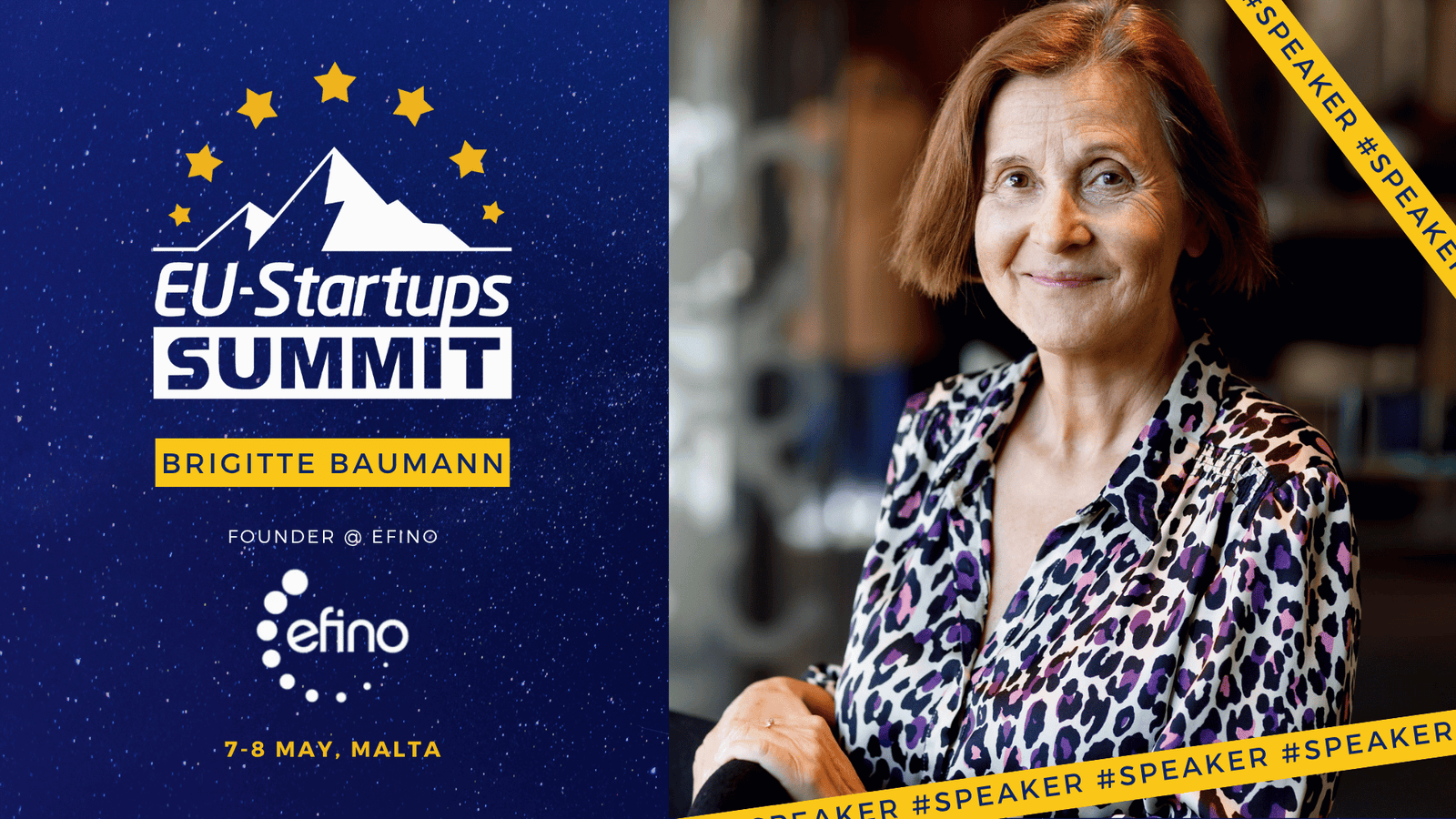 Angel investor and efino founder Brigitte Baumann will join us as speaker at this year's EU-Startups Summit