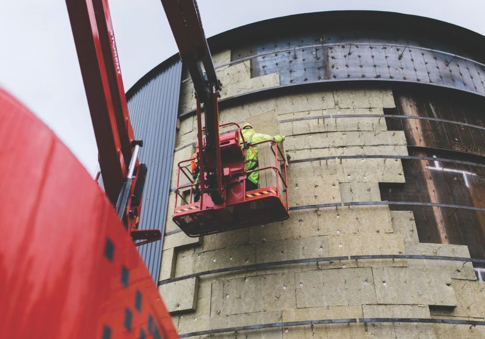 Sand battery installation