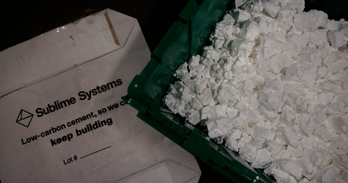 Clean cement startup Sublime cuts jobs after Trump…