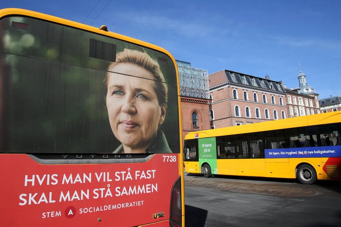 Danish PM Mette Frederiksen's party is expected to shed about six points compared with the 2022 election.