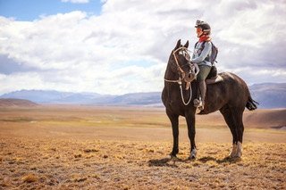Bobbi Westbrook at the Gaucho Academy in Argentina