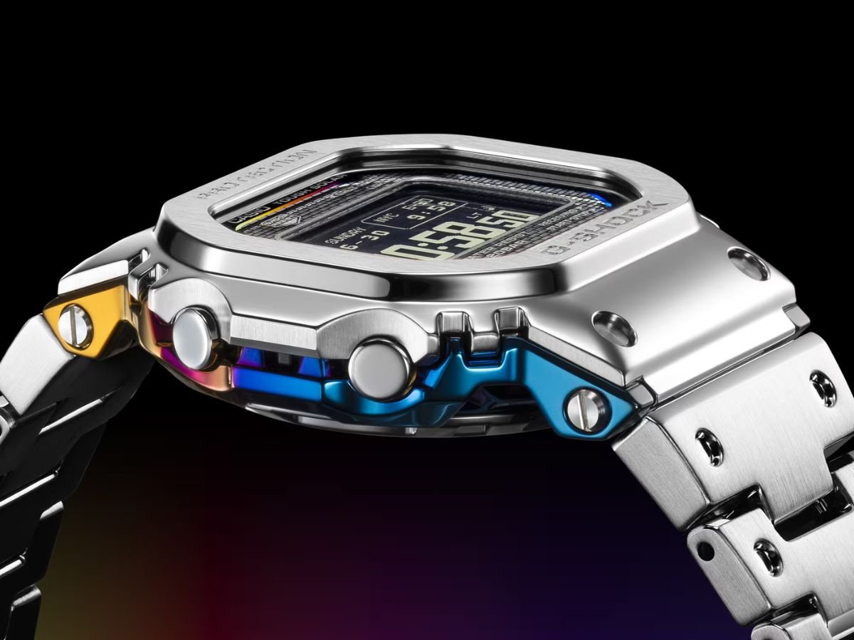 Casio releases new G-Shock full-metal watch with rainbow ion-plated exterior in Europe