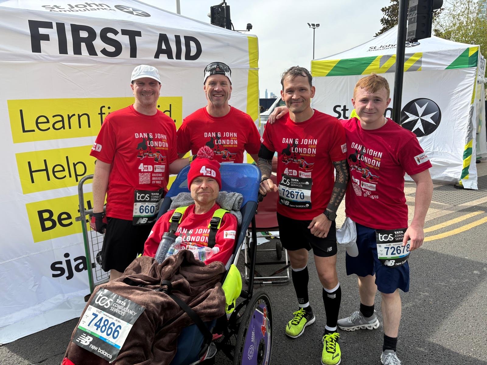 London firefighters take on marathon to raise funds for charities