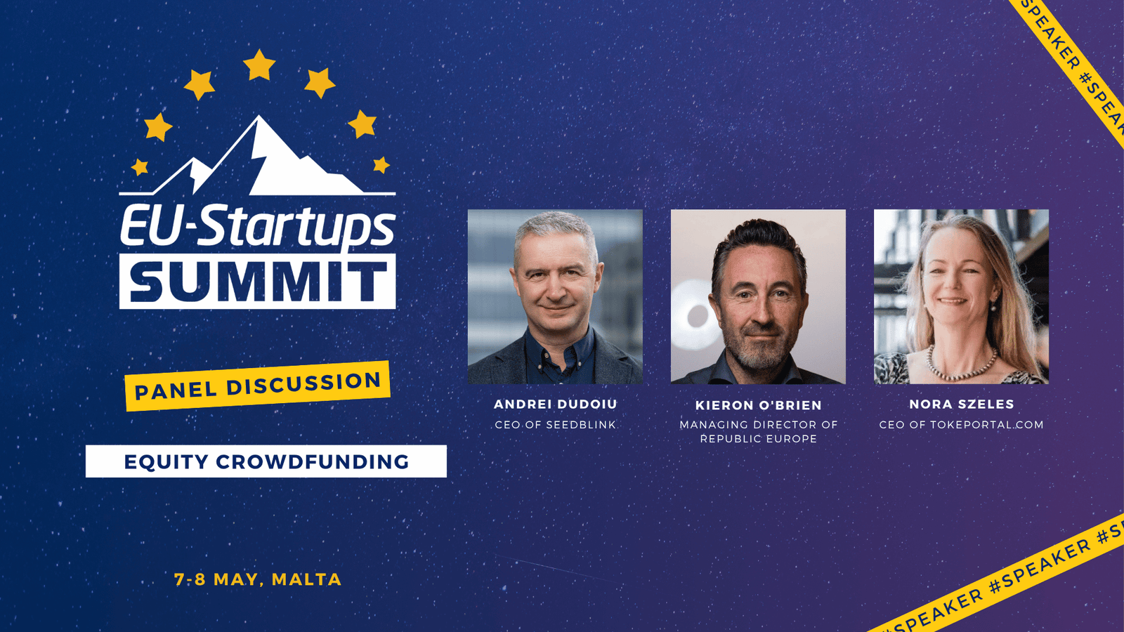 Meet the experts joining our “Equity Crowdfunding & Future of Venture Deals” panel at this year's EU-Startups Summit!