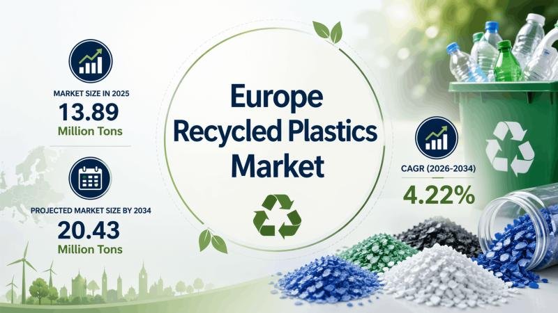 Europe Recycled Plastics Market to Hit 20.43 Million Tons by 2034