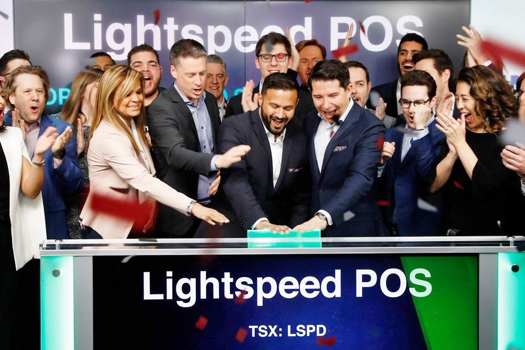 Photo of a team of Lightspeed employees.