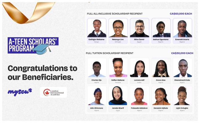 African Edtech Startup MySCU in Partnership with London International Academy Canada, Awards $300K+ in Scholarships, expands into Europe with UCAM Partnership 