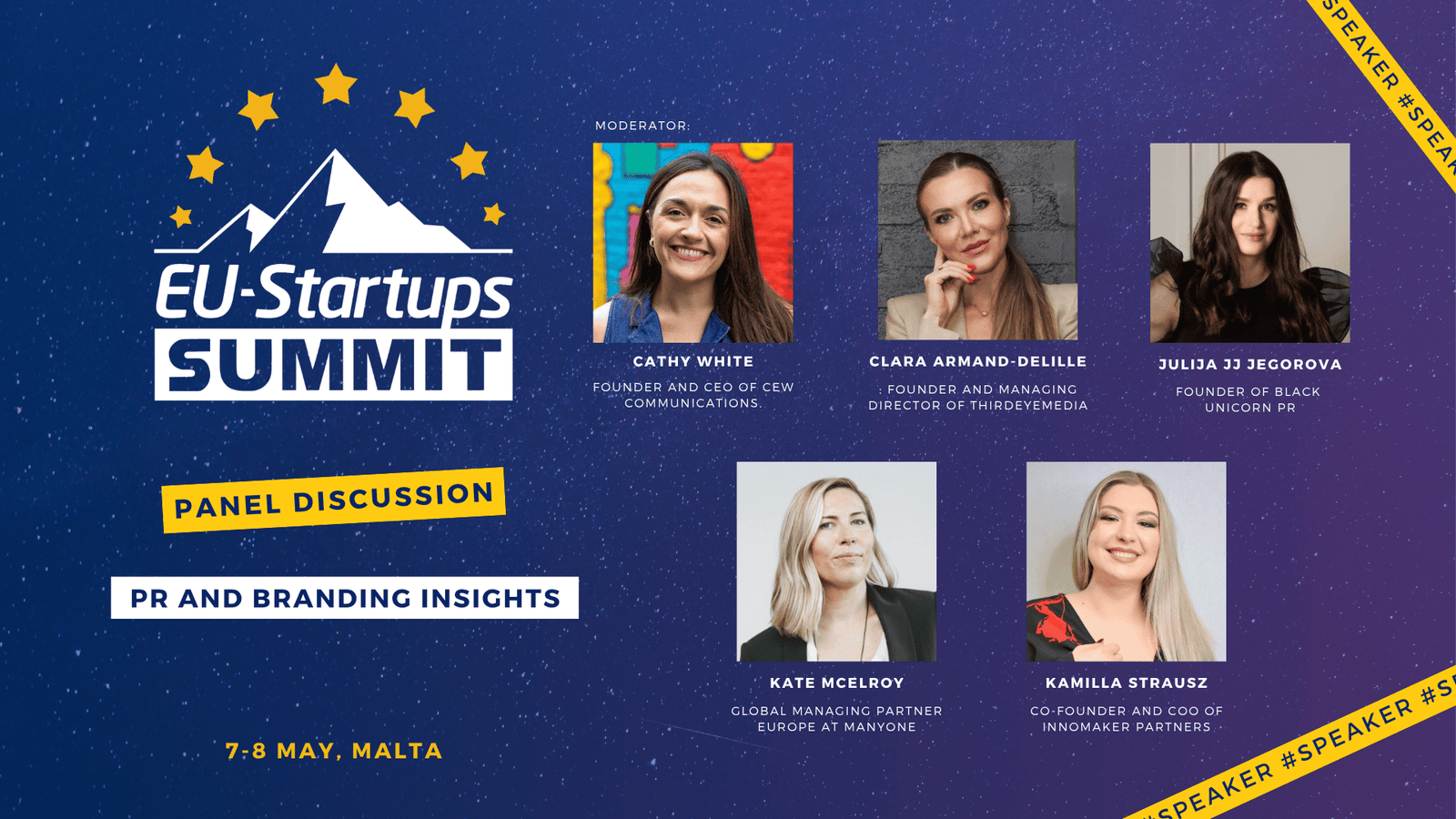 Meet the speakers joining the “PR and Branding Insights” panel at the EU-Startups Summit 2026