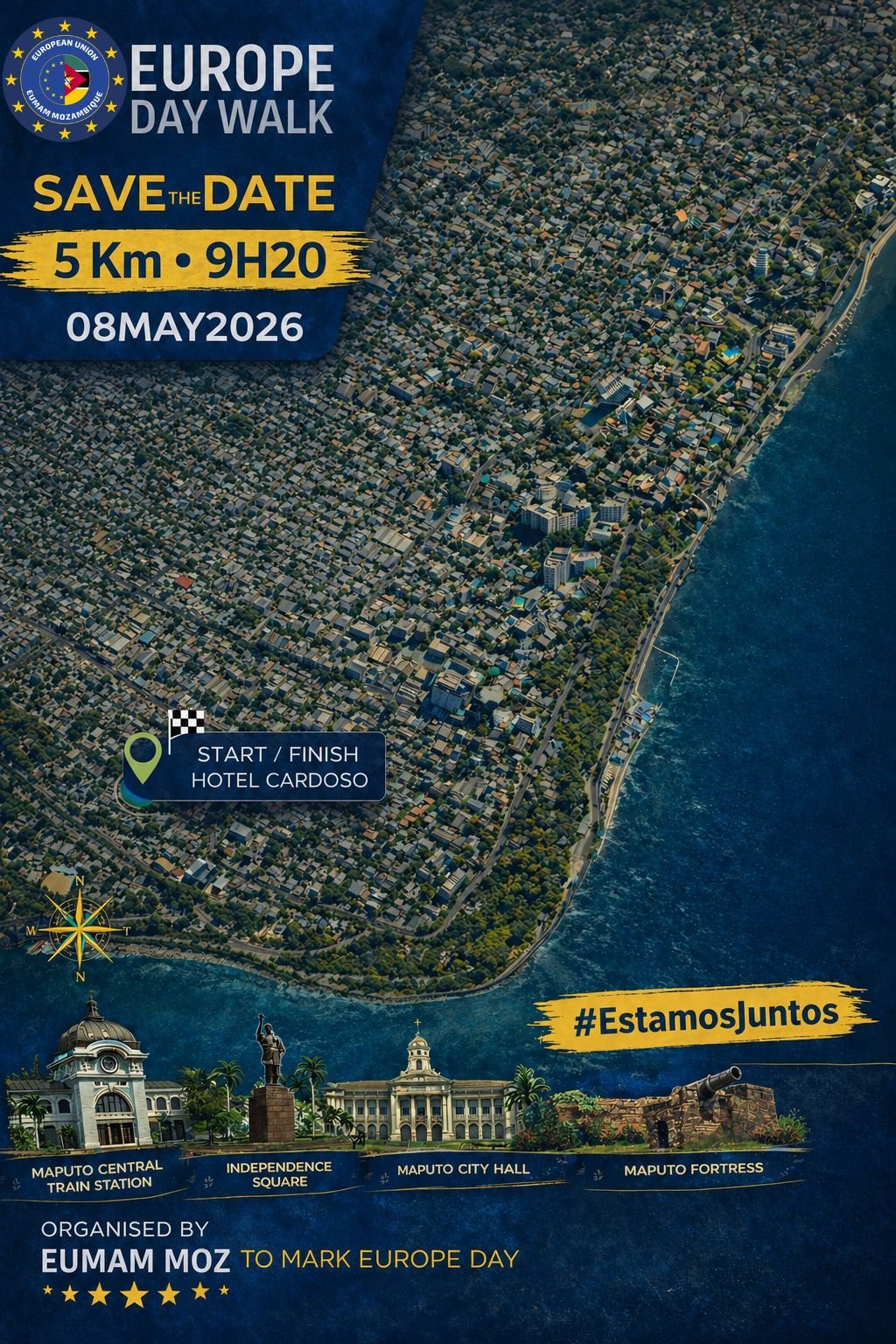 EUMAM MOZ marks Europe Day with a walk open to the public in Maputo