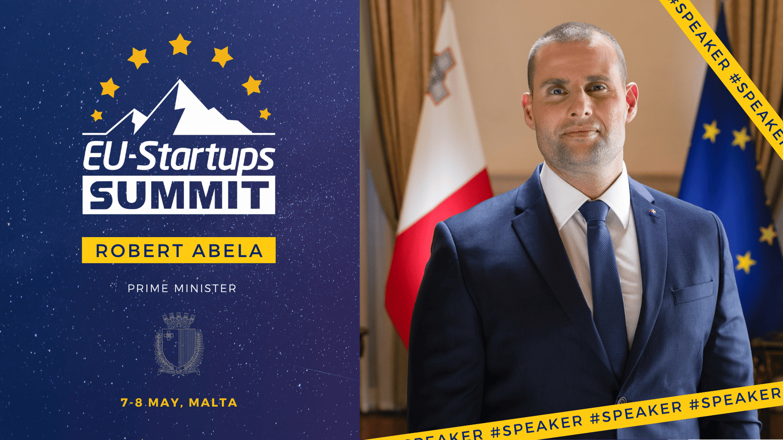 Prime Minister of Malta, Robert Abela, returns to the EU-Startups Summit 2026!