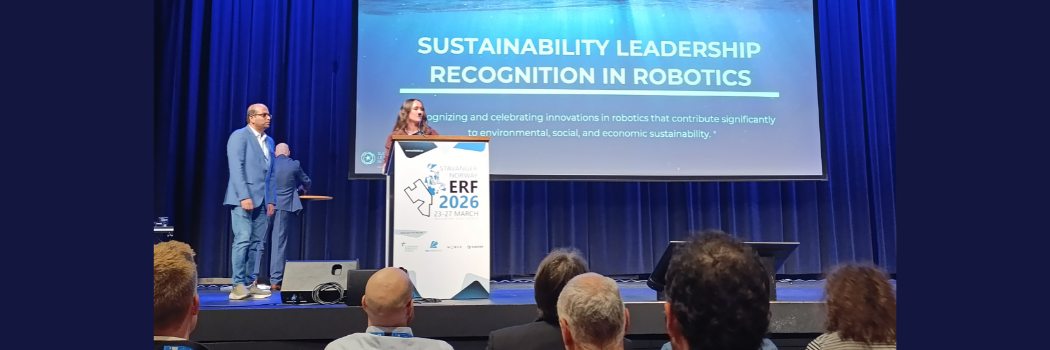 The RoboRoyale and SensorBees projects were awarded the Sustainability Leadership Recognition in Robotics at the European Robotics Forum 2026