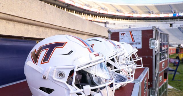 Parachutist Left Dangling After Crashing into Scoreboard at Virginia Tech Spring Game