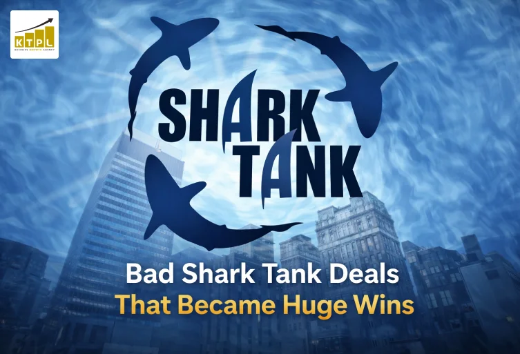Shark Tank deals that looked bad but became huge wins with sharks logo and city background