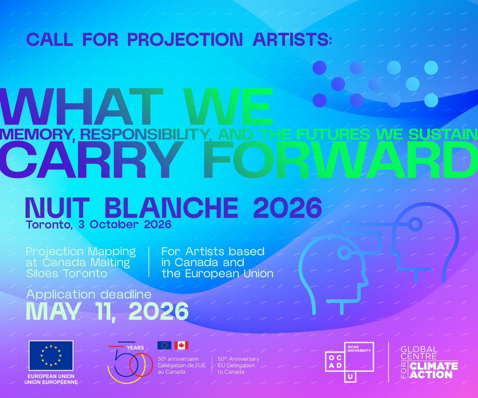 Toronto Nuit Blanche 2026 EU-OCAD Open Call for Projection Artist