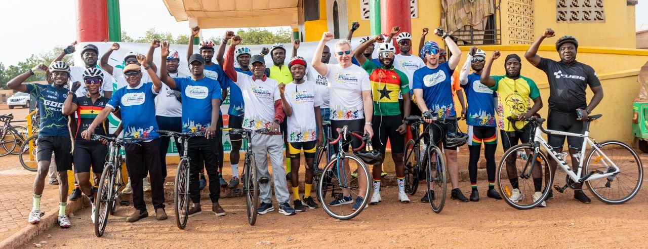 EU velocity cycling tour for sustainability kicks off in Tamale with 106km opening ride