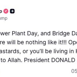 The president of the United States, Donald Trump, threatens Iran DONALD TRUMP / X