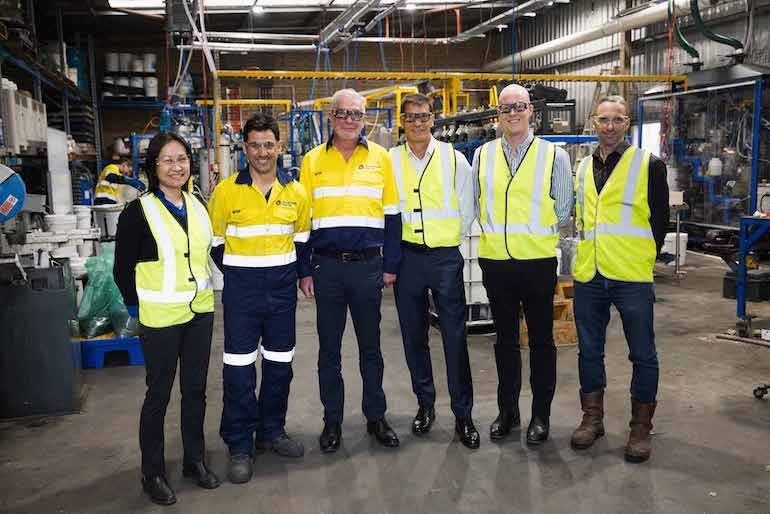 Renewable Metals CEO Luan Atkinson, CTO Mark Urbani, board members Gary Johnson and Peter Beaven, Investible