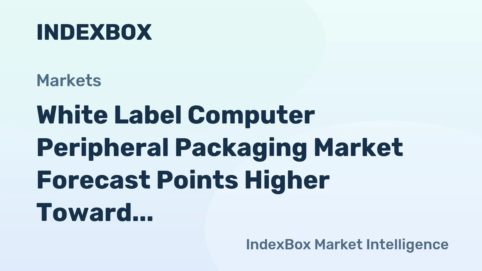 White Label Computer Peripheral Packaging Market Growth to Accelerate by 2035 Amid E-Commerce and Sustainability Trends - News and Statistics