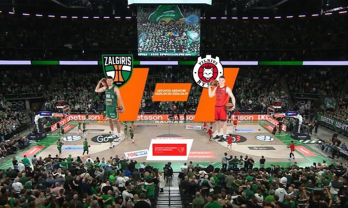 wTVision powers graphics for Lithuanian Basketball League
