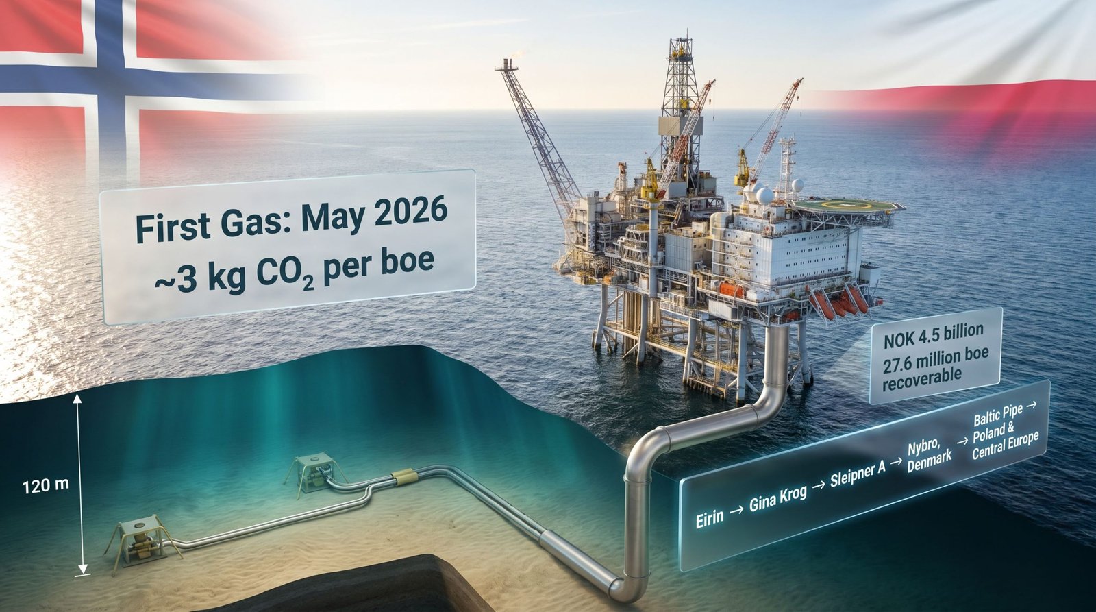 Equinor Eirin North Sea Gas Production Explained