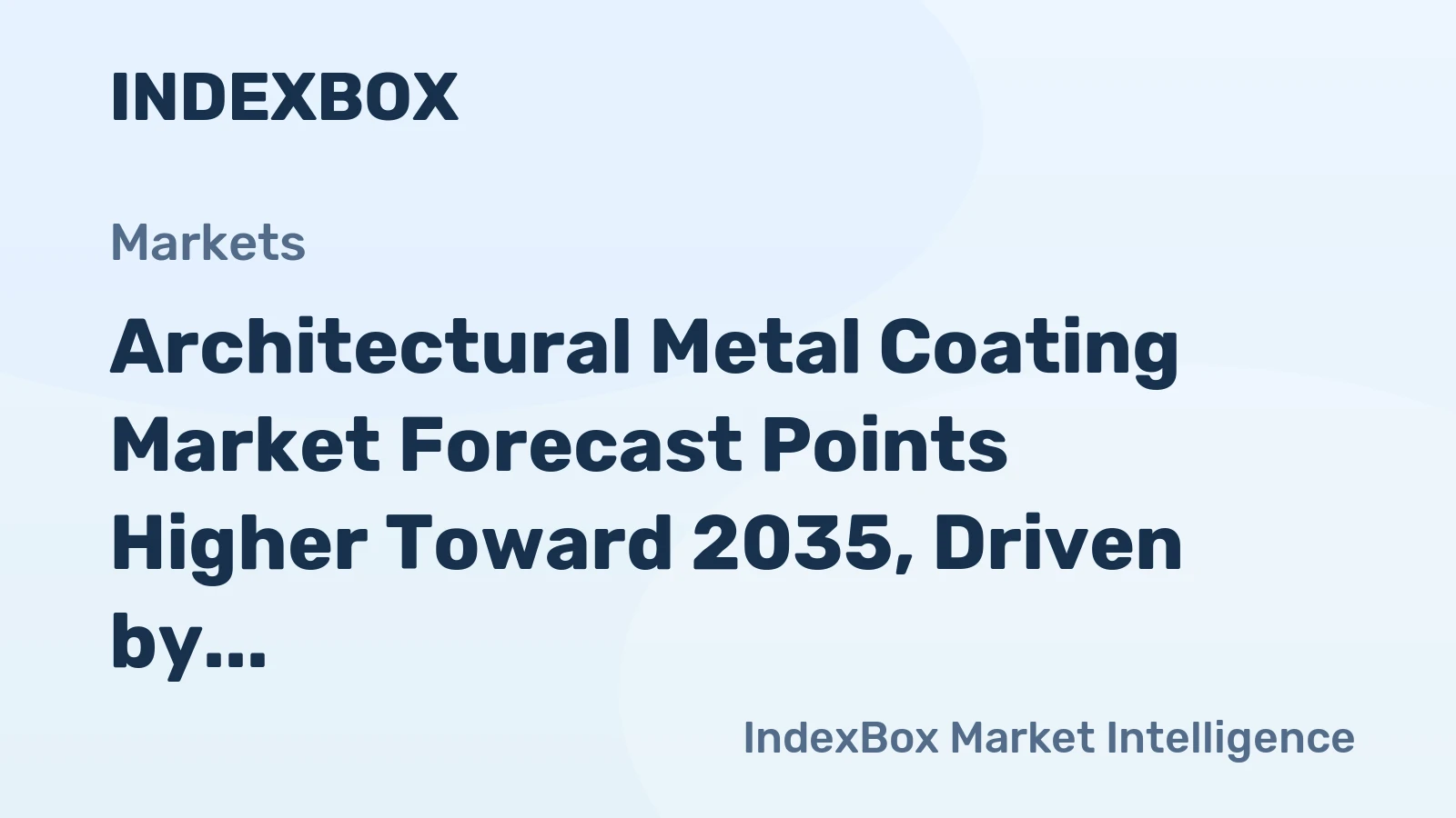 Architectural Metal Coating Market Growth Outlook to 2035: Demand Accelerates on Sustainability and Urbanization - News and Statistics
